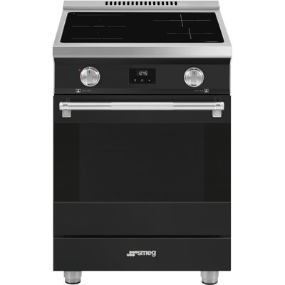 Smeg Professional Range, 24", Induction, Matte Black