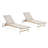Outdoor Aluminum Lounger - Two Chaise Lounges, Frame, Breathable Mesh For Comfort, Rounded Legs With Rustic Look, Ergonomic Support, Simple Upkeep, Suitable Areas Patio Lounge 2 Rust Mesh, Rope