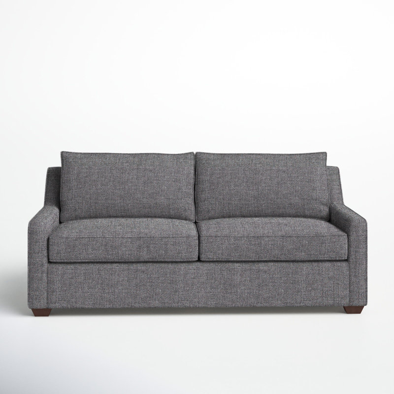 Canapé-lit rembourré 72 po Gemi, Tissage uni ardoise coulée Sunbrella®