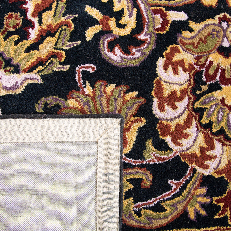Santoyo Hand Tufted Wool Oriental Rug, Rectangle 6' x 9'