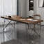 Bureau rectangulaire en bois massif noyer, noir-1226942198