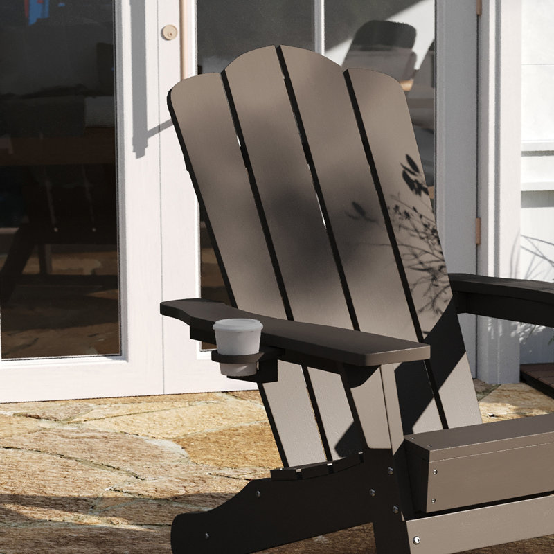 Collis Outdoor Adirondack Chair, Brown