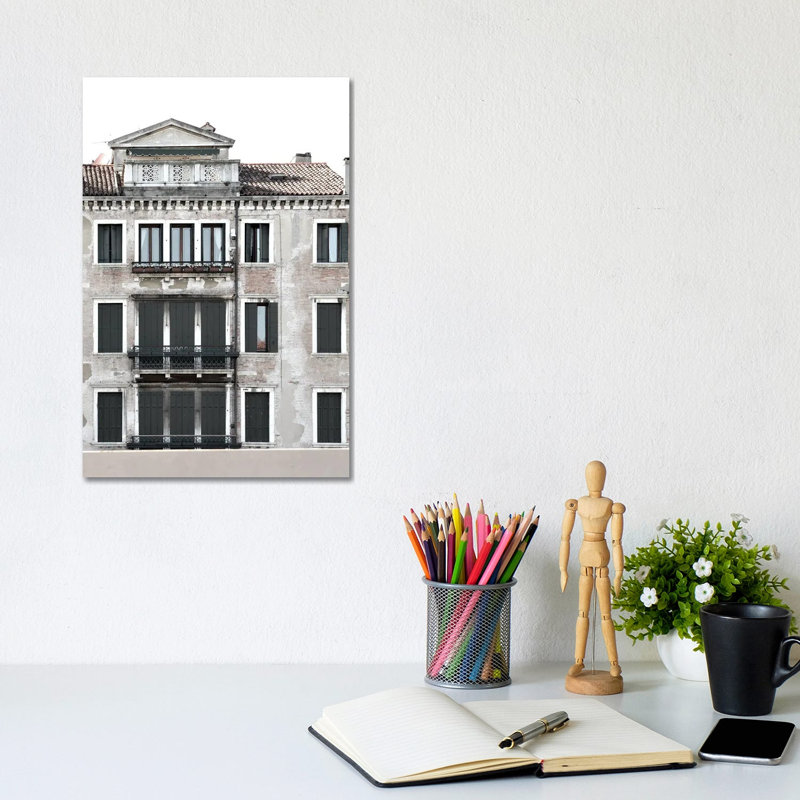 Venetian Facade Photos II by Sharon Chandler - Wrapped Canvas Print, 20.32 cm H x 30.48 cm W