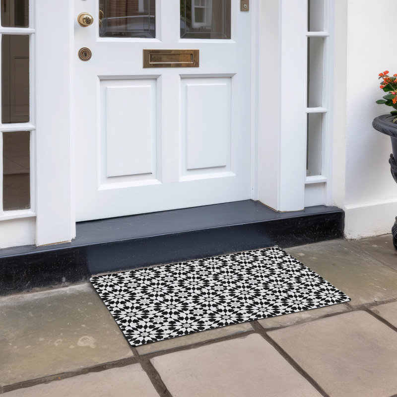 Tapis intérieur / extérieur avec envers antidérapant Withams, Rectangle 1 pi 8 po x 2 pi 6 po