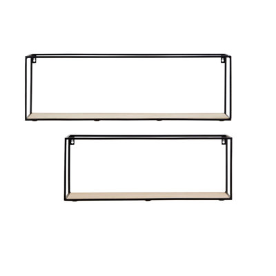 Devia 2 Piece Solid Wood Floating Shelf