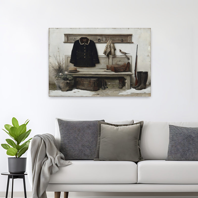 «Hunting Essentials Abstract», reproduction d'art mural contemporain, 32" H x 48" W