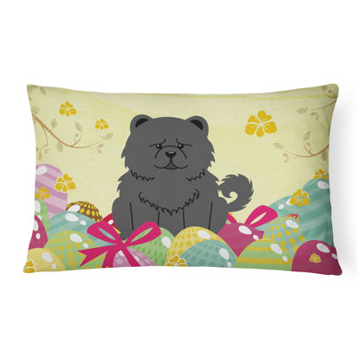 Coussin lombaire chow chow pâques œufs