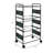 3 Tiers Metal Rolling File Carts With Wheels Hanging Files For Letter Size Movable Pull-Out File Folder Rack Drawer File Cabinet For Home Office