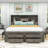 Cergio King Size 8 Drawer Wood Platform Storage Bed-1574295117