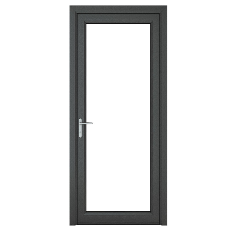 Upvc Single Door, 209cm H x 92cm W x 7cm D