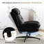Chaise longue berçante et pivotante avec repose-pieds