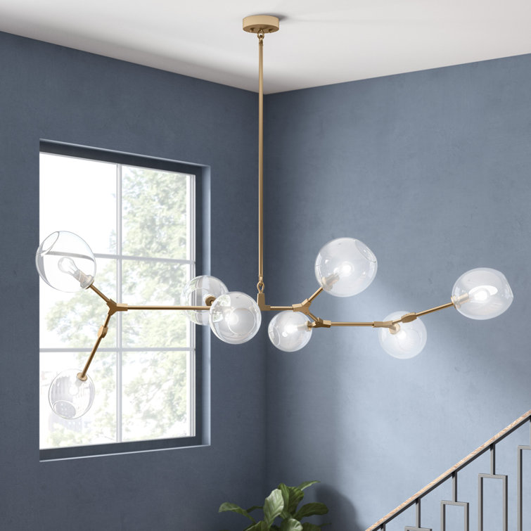 Maclean 8 - Light Dimmable Sputnik Modern Linear Chandelier