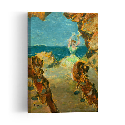 The Ballet Dancer, 1891 Abstract Contemporary Beach Wall Art Print by Edgar Degas - 1 Piece Wrapped Canvas Wall Art