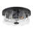 2-Light Modern & Vintage Glass & Metal Flush Mount Ceiling Light 