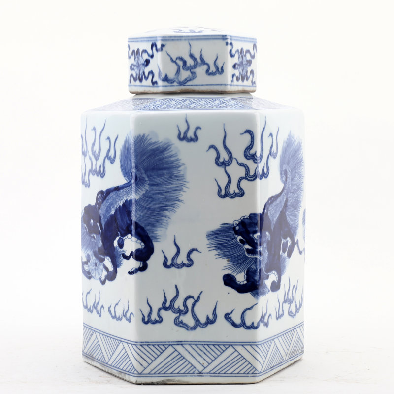 Handmade Porcelain China Ginger Jar