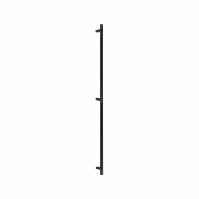 Poignée d'électroménager Emtek Select 36 po d'un centre à l'autre avec tige rectangulaire et poignée moletée (fixation en surface dissimulée)