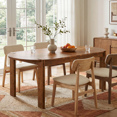 Solid Wood Base Dining Table