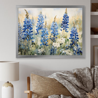 "Blue Bonnets Field Tranquility IV", reproduction d'art sur toile