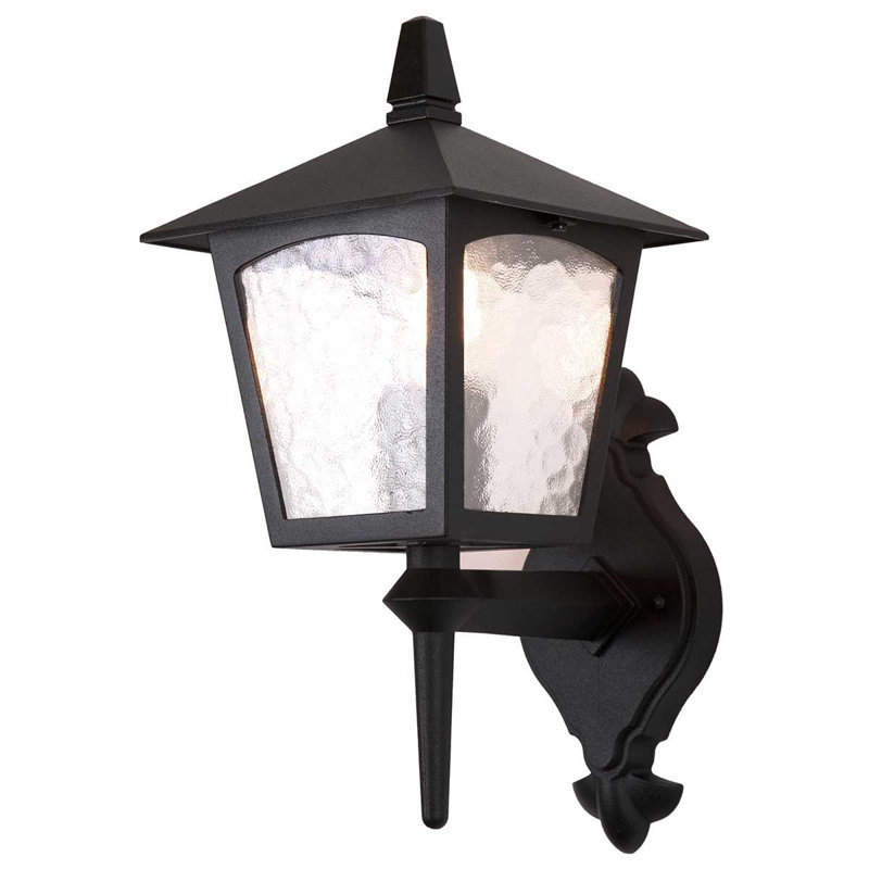 Valentina Black Outdoor Wall Lantern