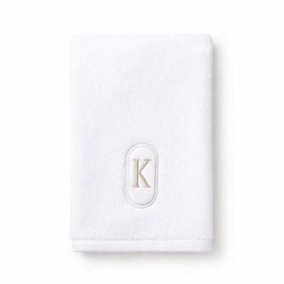 Monogram Embroidered Fingertip Towel