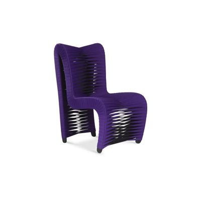 Seat Belt Cotton Upholstered Side Chair