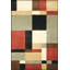 Tapis décoratif multicolore lavable à carreaux-105987497