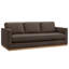 Canapé en cuir véritable 87 po Bobbi-135961620