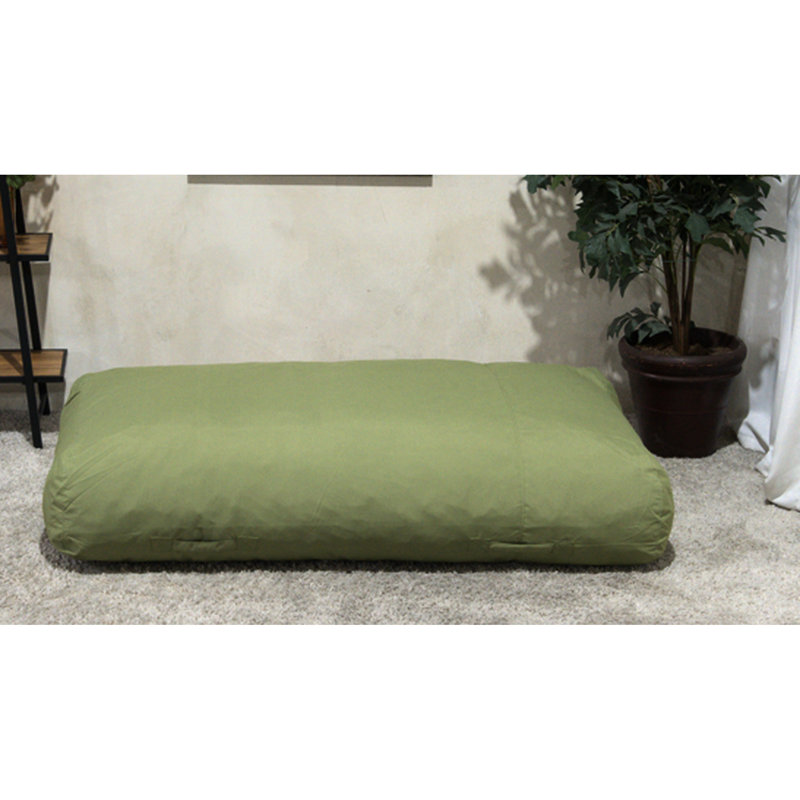 Fauteuil à billes résistant à l'eau, Tissu vert imperméable