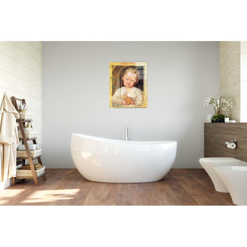 Boy Jesus By Albrecht Dürer 80cm H X 60cm W CrystalArt Material Acrylic Glass Effect, Frameless Panel Lightweight Ready to Hang