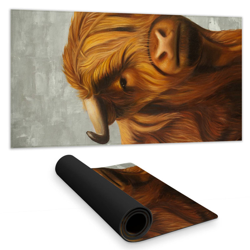 Highland cattle - 15.75"x31.50" Desk mat