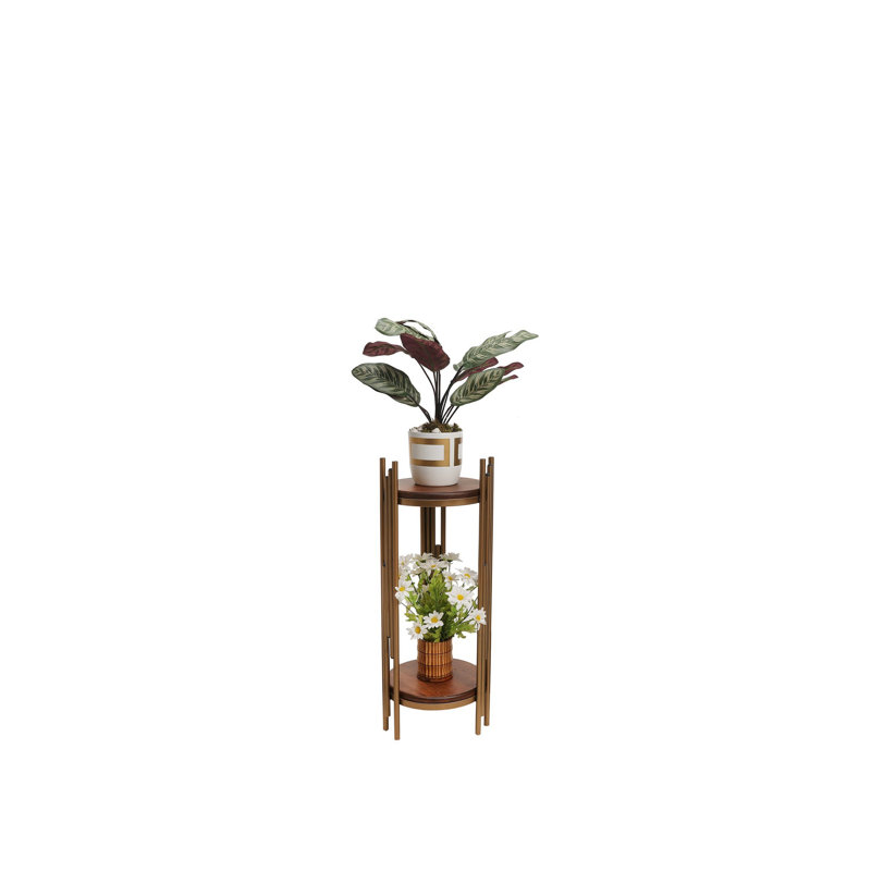 Table de bout avec rangement Thurros, 31.5" H x 11.8" W x 11.8" D, Or
