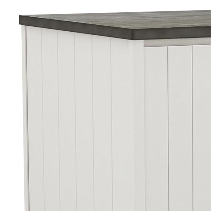 Îlot de cuisine avec plateau en bois manufacturé Begr