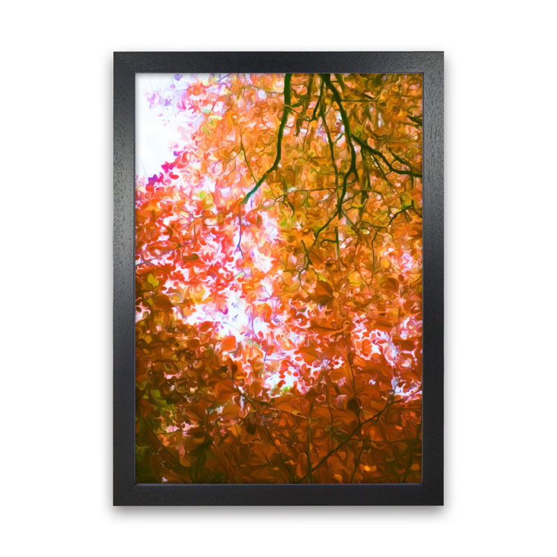 Autumn Leaves - Print, Black Framed, 88cm H x 64cm W x 3cm D