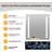 Arneson LED Aluminum Two-Door Medicine Cabinet with Mirrored Doors, Adjustable Shelves, Adjustable Color Temperature & Brightness, Anti-Fog Function, Built-in Display for Date, Time, and Temperature-1177241562