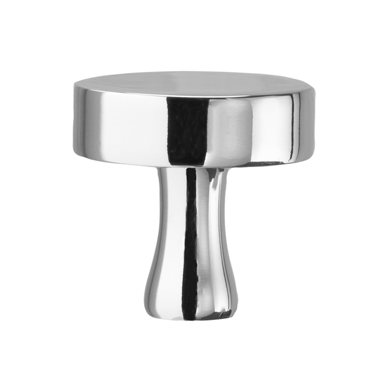 The Perfect Knob Round Cabinet Knob, Polished Nickel