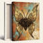 Ensemble de 1 tableau mural sur toile papillon steampunk-130519149-130519153