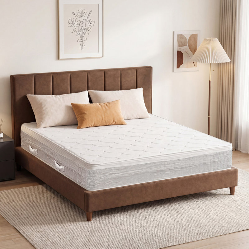Medium Firm Mattress 12 Inch- Hybrid Mattresses In A Box With Individual Pocket Spring For Motion-Isolation & Pain, Queen