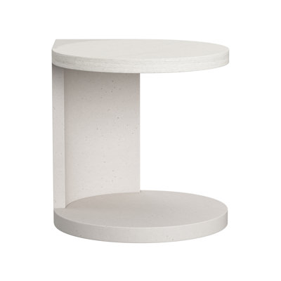 Stratum Solid Wood Floor Shelf End Table with Storage