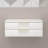 Milana 26" Floating Bathroom Shelf With Drawers In Gloss White