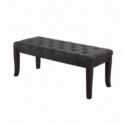 Linon Tufted Bench, Fabric