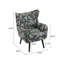 Fauteuil ergonomique doux et rembourré avec pieds capitonnés en chêne