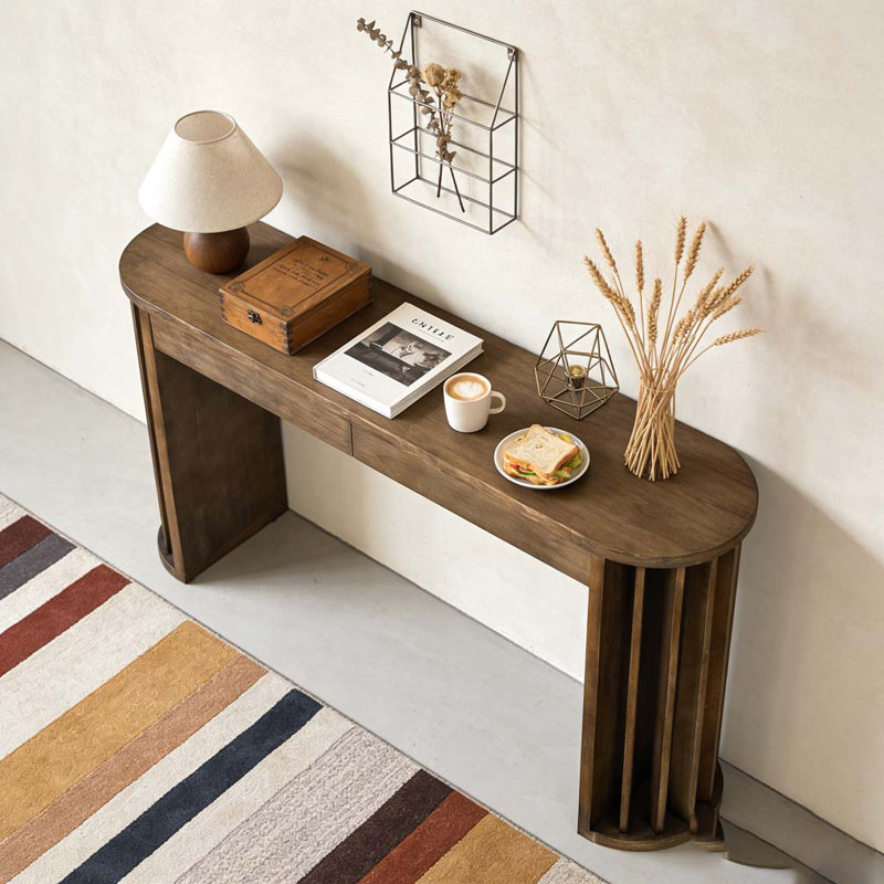 59-inch Long Console Table, Natural