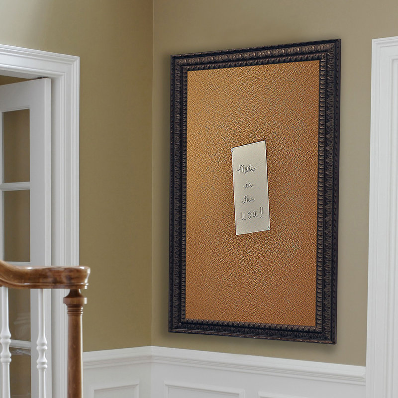 Linlin Cork Corkboard / Bulletin Board, 4' 1" H x 3' 2" W