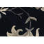 Hand-Knotted High-Quality Black and Ivory Runner