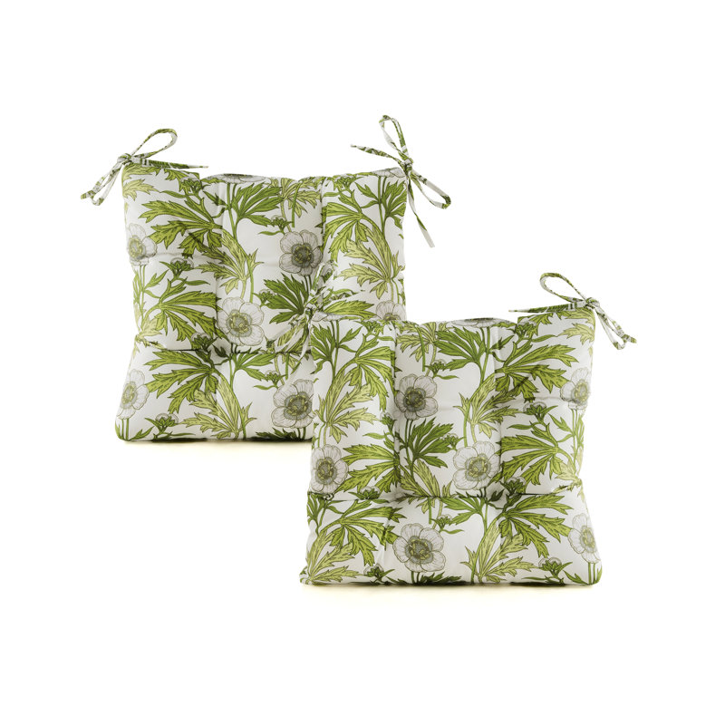 Outdoor Cushion Outdoor 4'' Seat Cushion, Yellow Polyester Blend