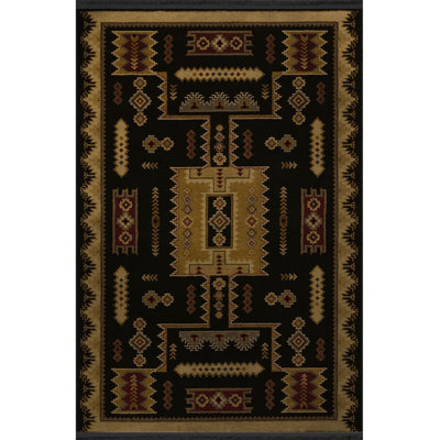 Beige Traditional Ethnic Pattern Fringed Vintage Decorative Machine Washable Area Rug