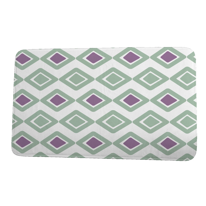 Tapis de bain Fernon, l 21 po x L 34 po, Vert
