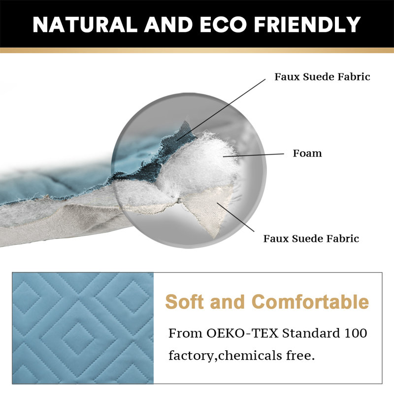 Machine Washable Dovercourt Diamond Sofa Slipcover Reversible 100% Waterproof Box Cushion Sofa Slipcover with Elastic Straps Non-Skid Backing Furniture Protector for Pets Kids Children