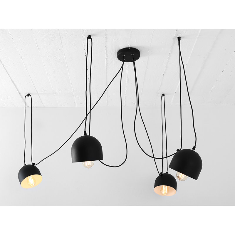Allan 4 - Light Cluster Pendant, Black