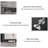 Gray + White Aluminium Shoe Storage